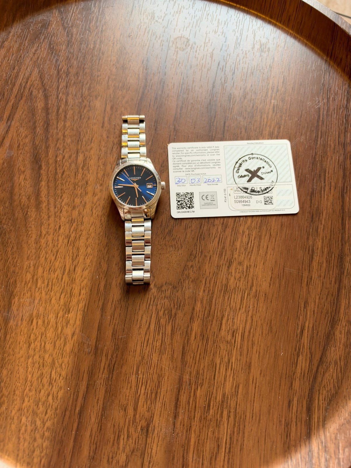 longines conquest classic 34mm, Bijoux, Sacs & Beauté, Enlèvement, Utilisé, Montre-bracelet