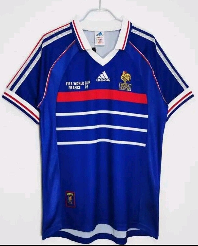Frankrijk Voetbal Thuisshirt Origineel WorldCup Finale 1998, Verzenden