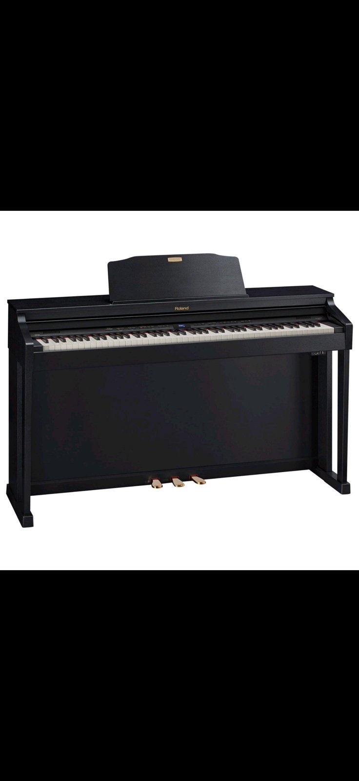Roland HP504 digitale piano zwart + pianobankje, Muziek en Instrumenten, Ophalen, Zo goed als nieuw, Zwart, Piano