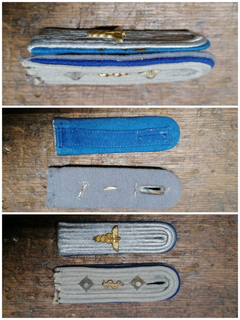 Épaulettes militaire service santé All WW2, Envoi, Autres, Emblème ou Badge