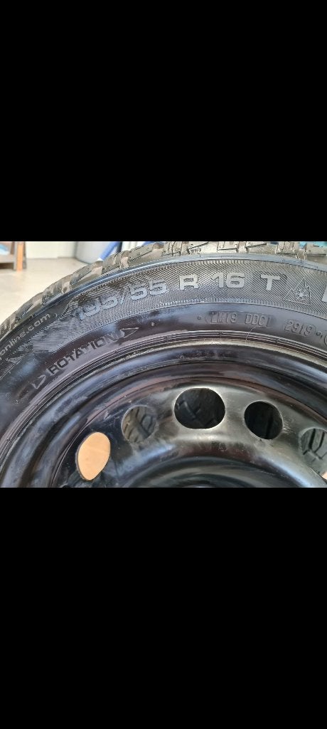 4 pneus d'hiver avec jante, Autos : Pièces & Accessoires, Pneus et Jantes, Pneus hiver, 16 pouces, Véhicule de tourisme