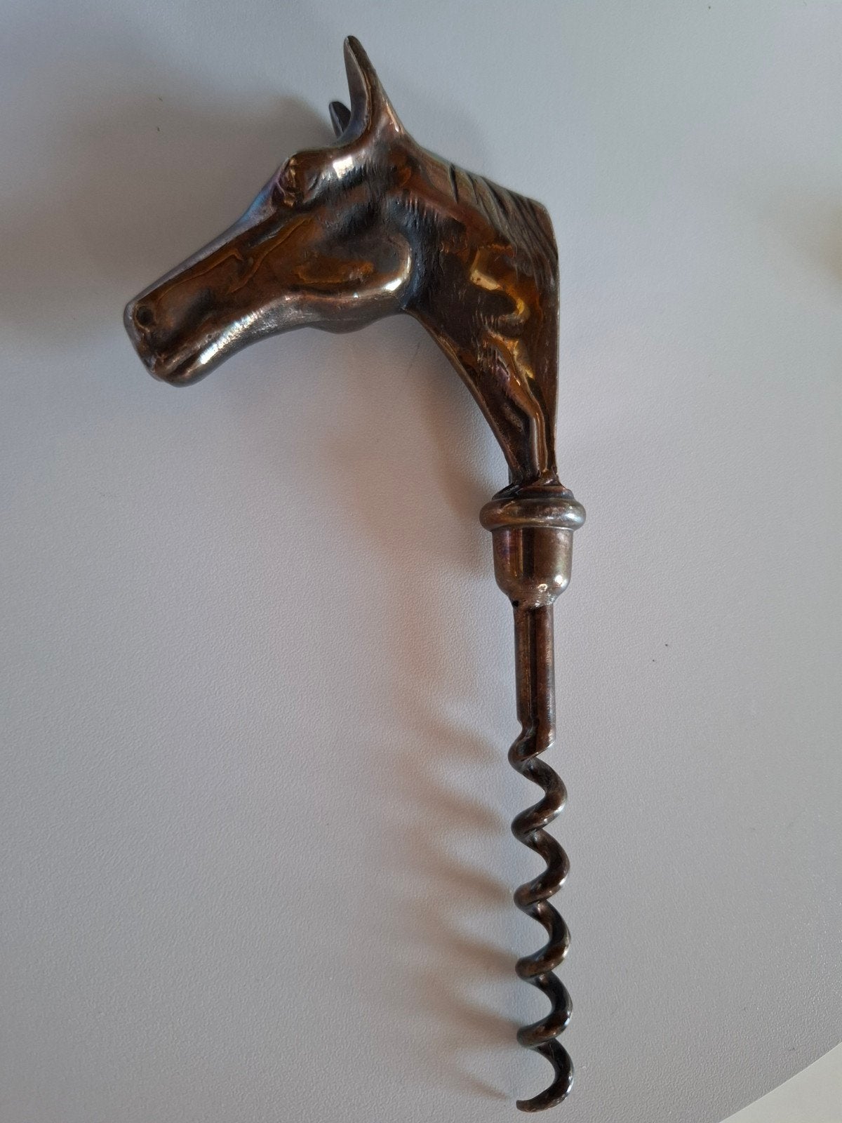 Vintage dual color Bronzed Horse Headscrew, Ophalen