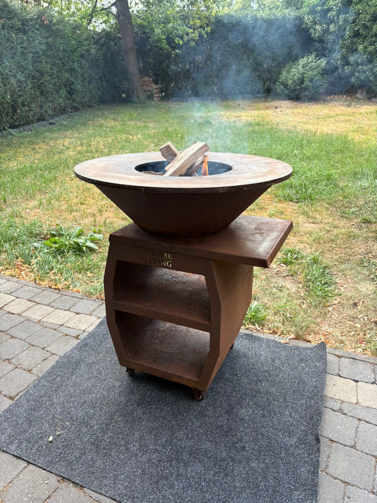 Plancha brasero rjroyal living, Jardin & Terrasse, Enlèvement, Comme neuf