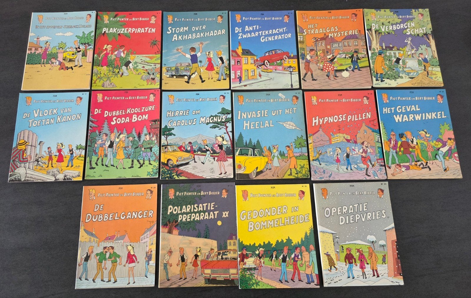 Strips: Piet Pienter en Bert Bibber. Uitgeverij N.v.de vlijt, Boeken, Ophalen of Verzenden, Gelezen
