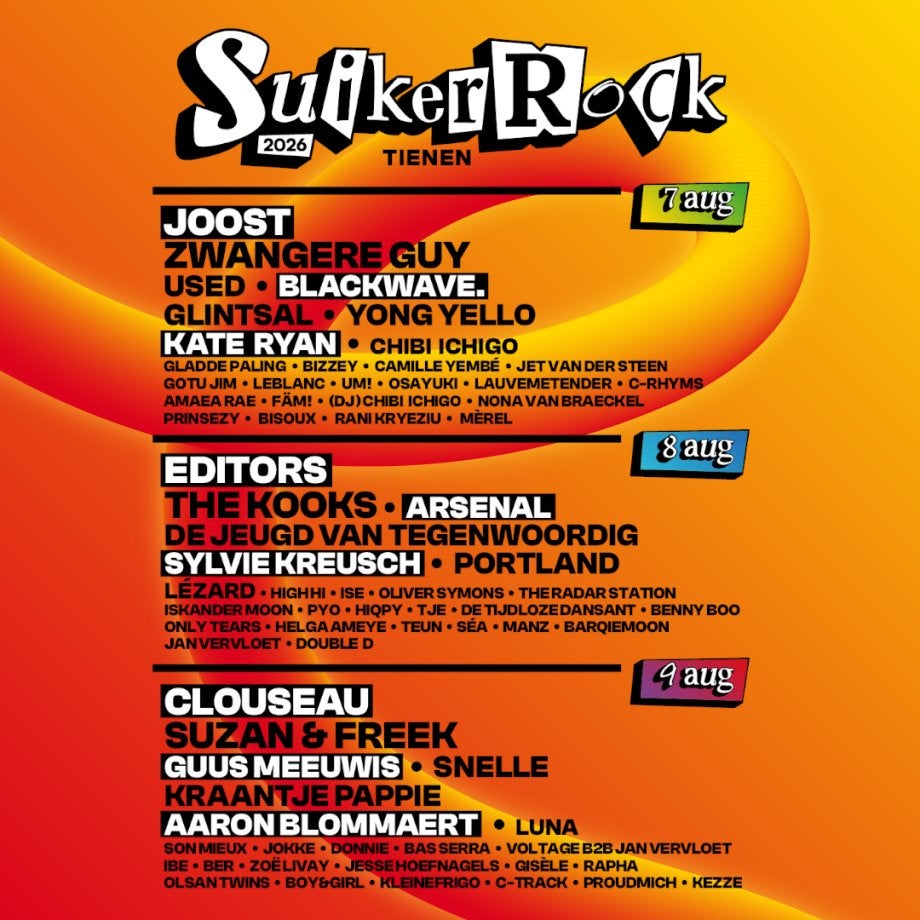 Suikerrock tickets 9 aug (2 stuks), Deux personnes