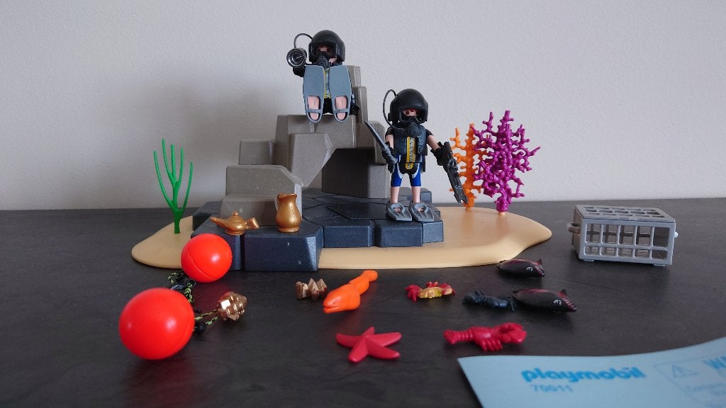 Playmobil duikeenheid (set 70011), Kinderen en Baby's, Speelgoed | Playmobil, Zo goed als nieuw, Complete set, Ophalen