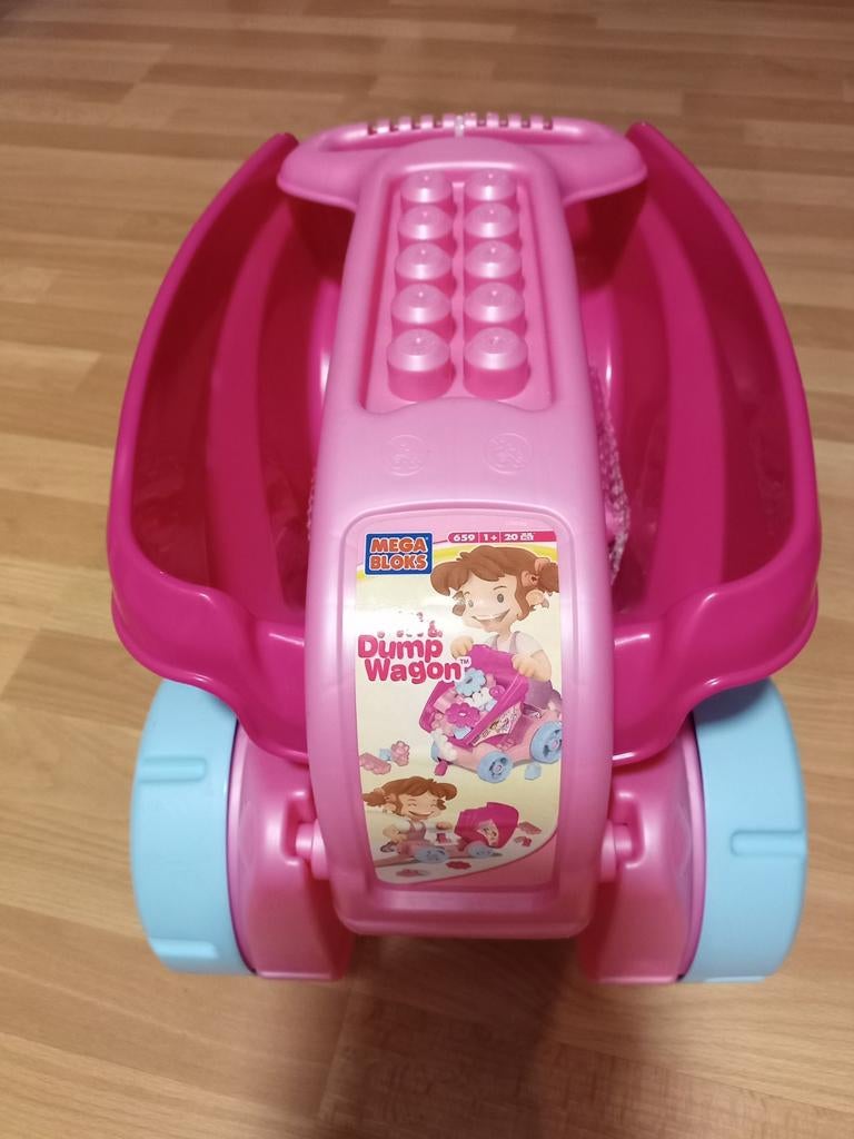 Mega blokken met kar, Ophalen of Verzenden