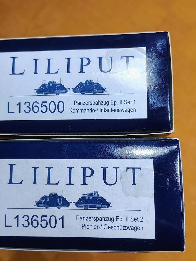 Liliput L136500 en 136501 Panzerspähzug EPII DRG, Hobby en Vrije tijd, Modeltreinen | H0, Nieuw, Treinset, Gelijkstroom, Liliput