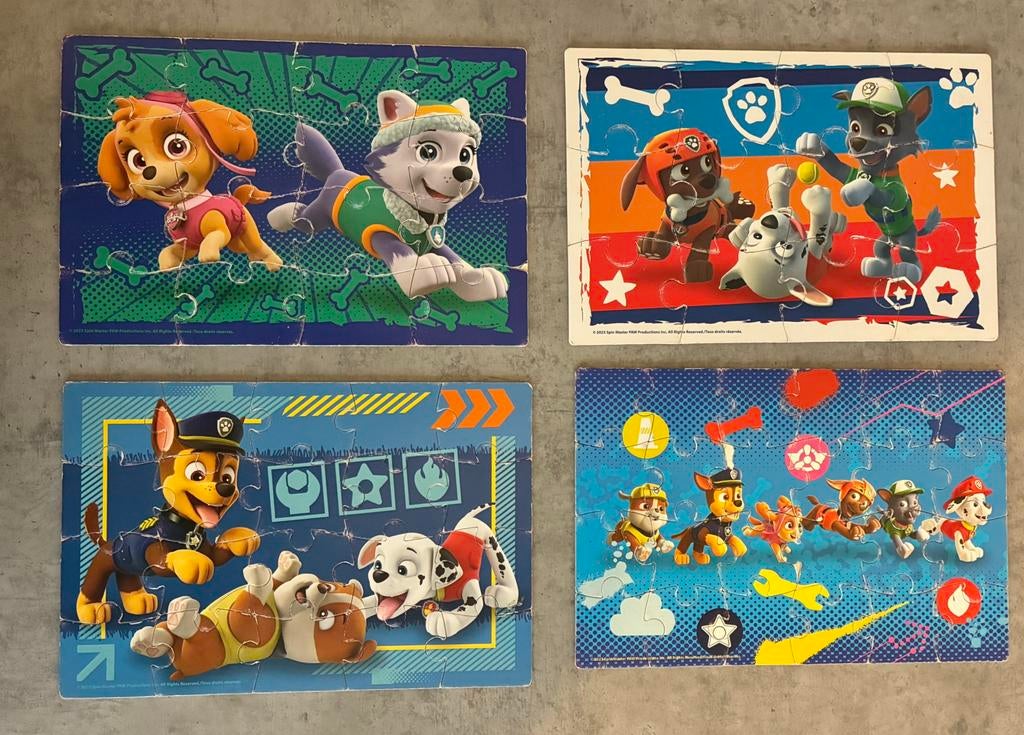 4 in 1 puzzel Paw Patrol, Ophalen, Gebruikt