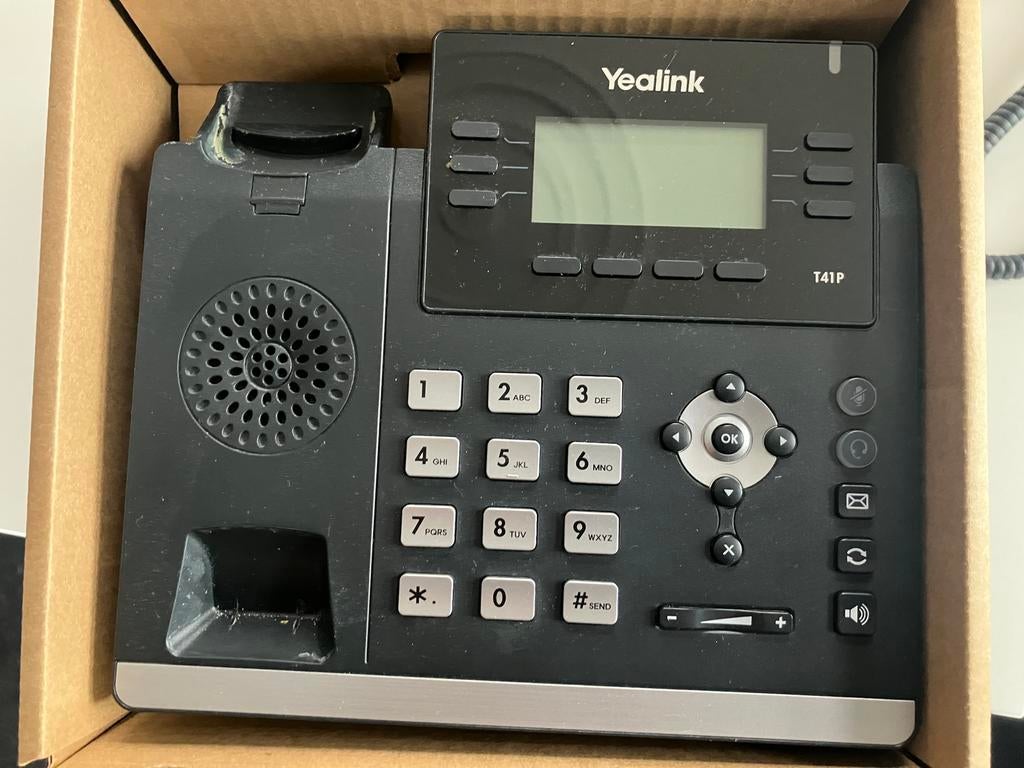Yealink VoiP T41P telefoon, Telecommunicatie, Datacommunicatie en VoIP, Verzenden, Zo goed als nieuw, Telefoon