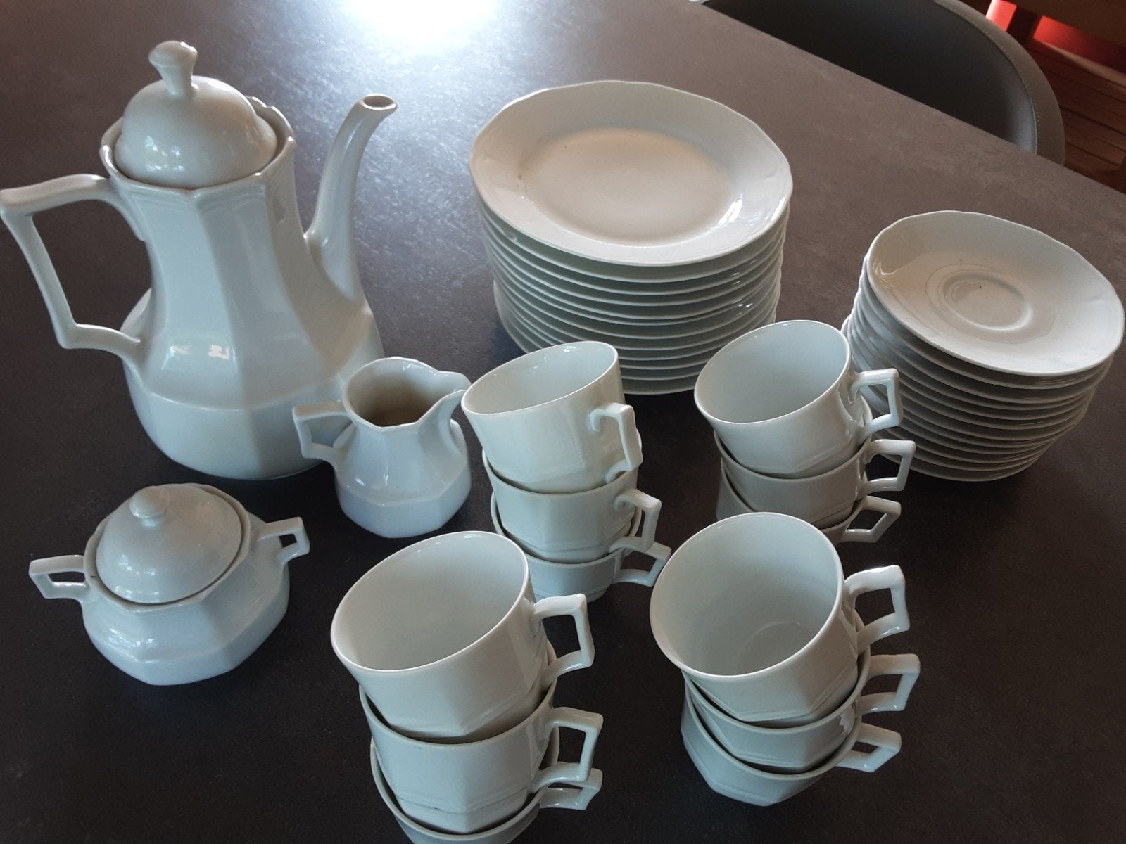 service à café, Maison & Meubles, Enlèvement, Comme neuf, Céramique, Service complet