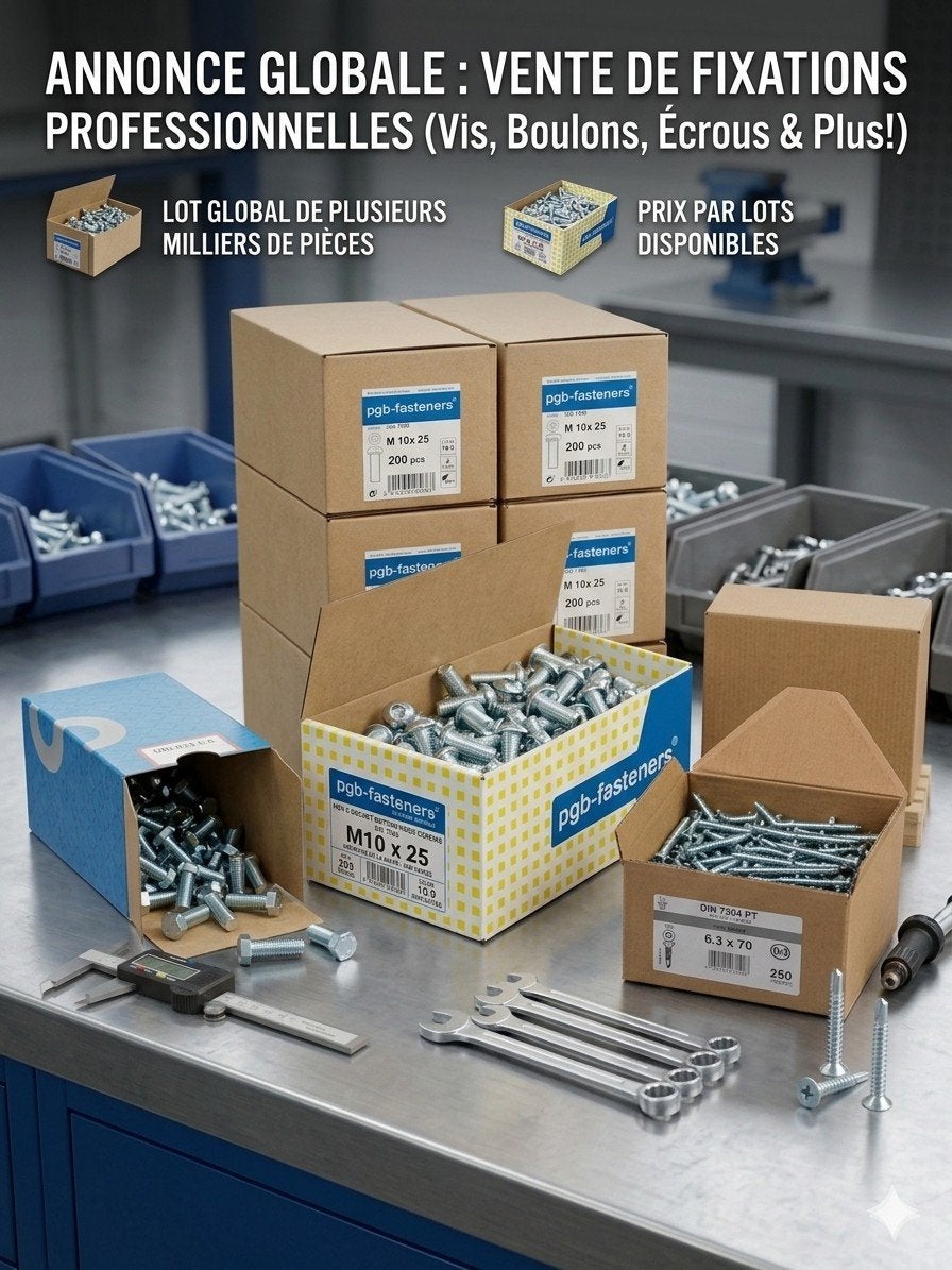 Fixations Professionnelles — Visserie et Boulonnerie, Enlèvement ou Envoi