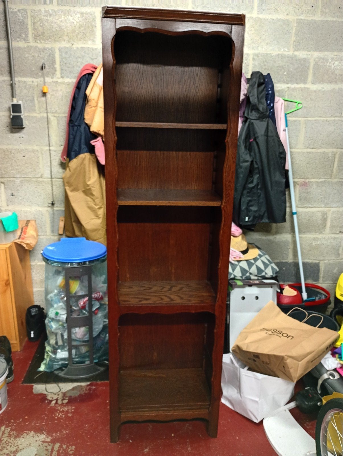 Armoire / bibliothèque en bois massif, Enlèvement