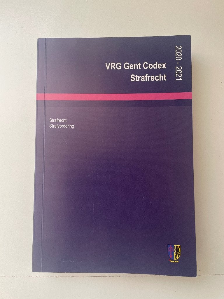 Vrg gent codex strafrecht, Boeken, Ophalen, Nieuw