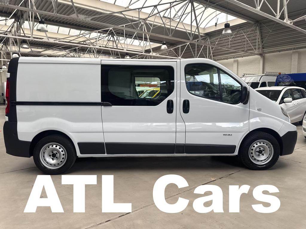 Renault Trafic 2.0 Diesel | Dubbele Cabine | Airco | Trekhaa, Auto's, Voorwielaandrijving, Stof, Gebruikt, Renault