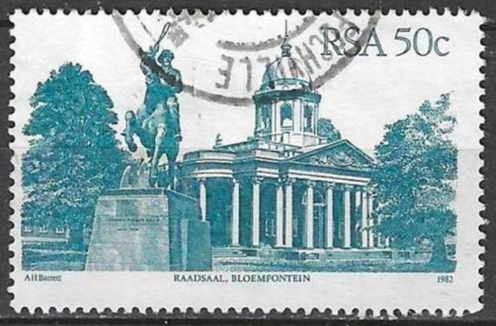 Zuid-Afrika 1982 - Yvert 520 - Gebouwen (ST), Postzegels en Munten, Verzenden, Zuid-Afrika, Gestempeld