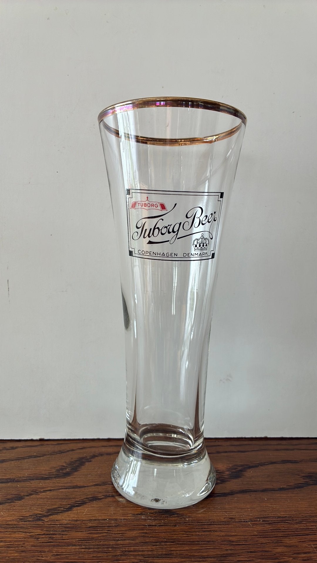 8 TUBORG BEER Copenhagen Denmark glazen, Ophalen of Verzenden, Zo goed als nieuw, Bierglas