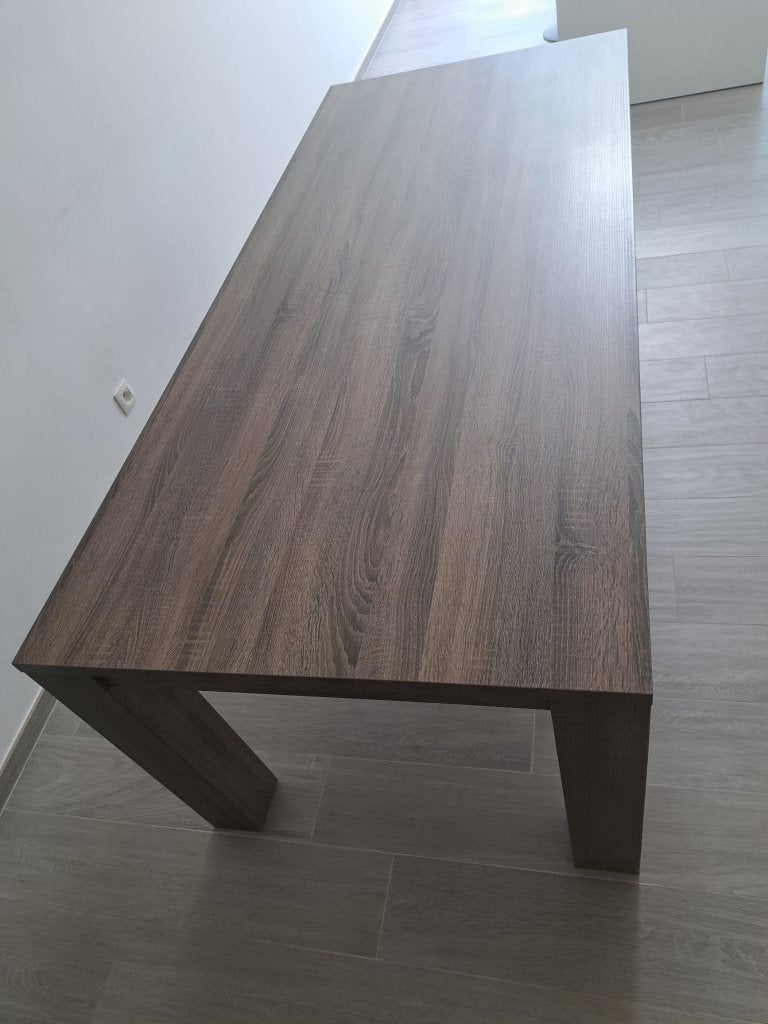 Eettafel 1m x 2m, Huis en Inrichting, Tafels | Eettafels, Ophalen, Gebruikt, 50 tot 100 cm, Vijf personen of meer