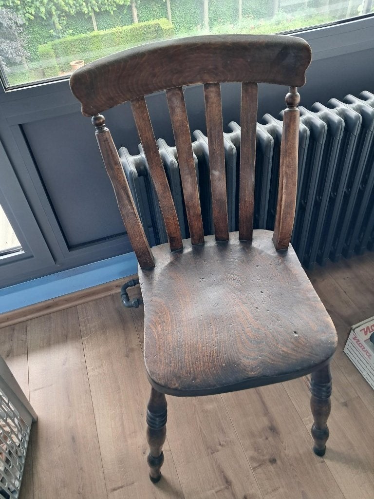 Houten stoel, Maison & Meubles, Chaises, Enlèvement, Utilisé, Brun, Bois