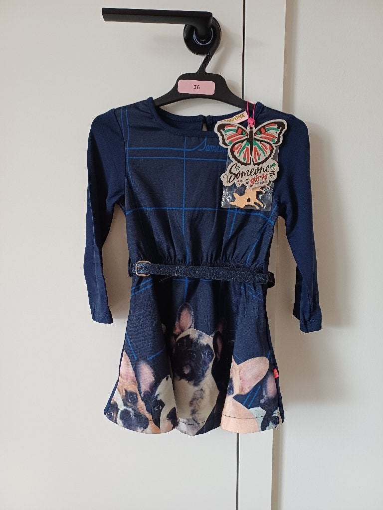 NIEUW jurk 'Franse bulldog' maat 92 Someone, Kinderen en Baby's, Meisje, Nieuw, Ophalen of Verzenden, Someone