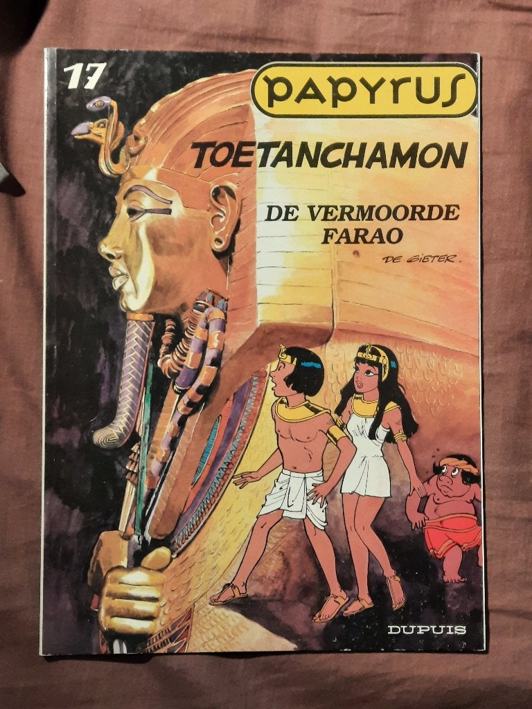 Papyrus 17: Toetanchamon de vermoorde Farao, Boeken, Eén stripboek, Ophalen of Verzenden, Zo goed als nieuw