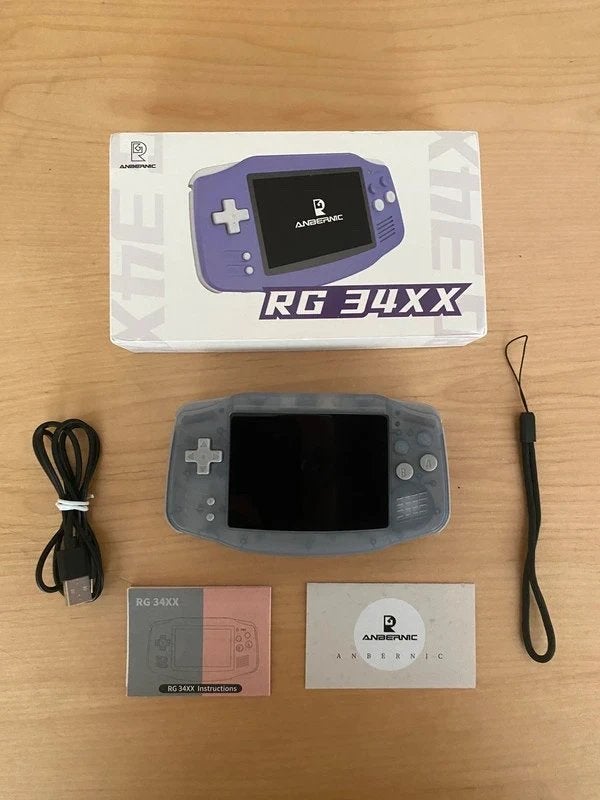 Anbernic RG34XX (Glacier), Consoles de jeu & Jeux vidéo, Enlèvement ou Envoi, Anbernic, Comme neuf