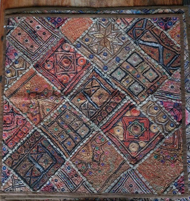 Wandtapijt/kussenovertrek 65cm op 65 cm, Huis en Inrichting, Boho, Ophalen of Verzenden, Nieuw, Wandkleed