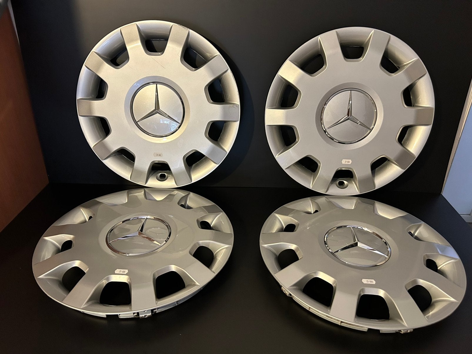 4 originele Mercedes klasse B 16" wieldoppen, Ophalen of Verzenden, Zo goed als nieuw
