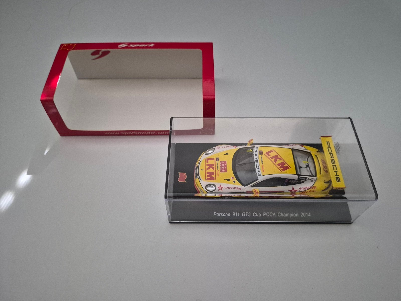 Spark 1/43 Porsche 911 GT3 Cup PCCA Champion 2014 SA066, Enlèvement ou Envoi, Neuf, Voiture, Autres marques