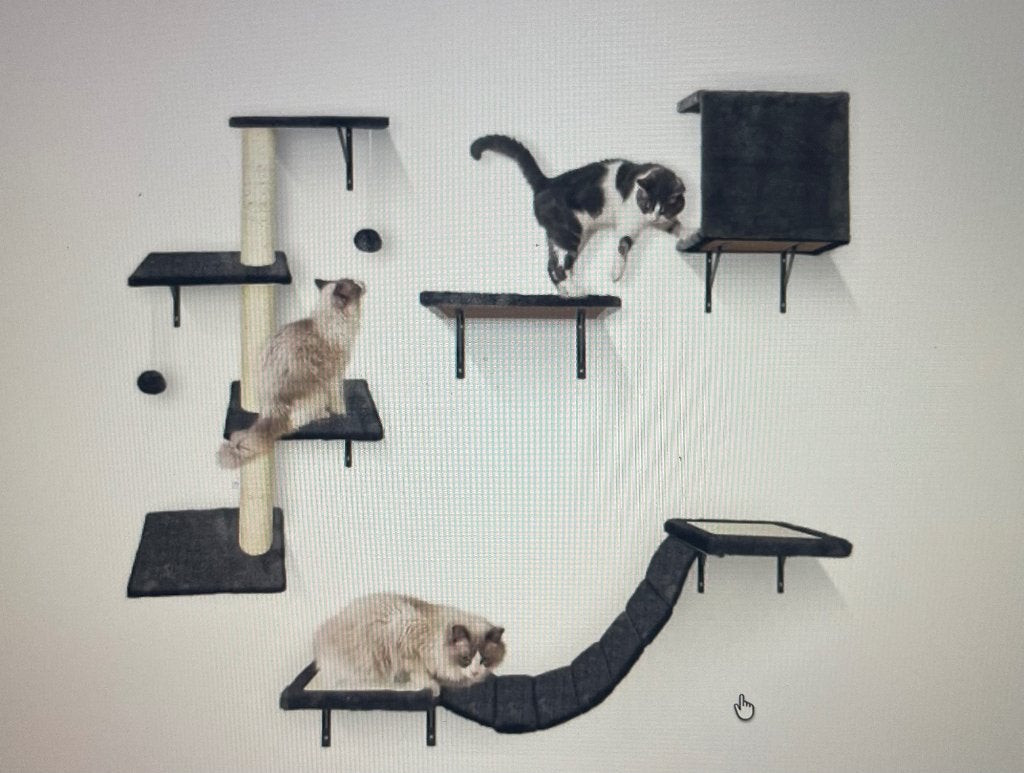 griffoir avec éléments muraux, Animaux & Accessoires, Meubles griffoirs pour chats, Neuf, Griffoir, Enlèvement ou Envoi