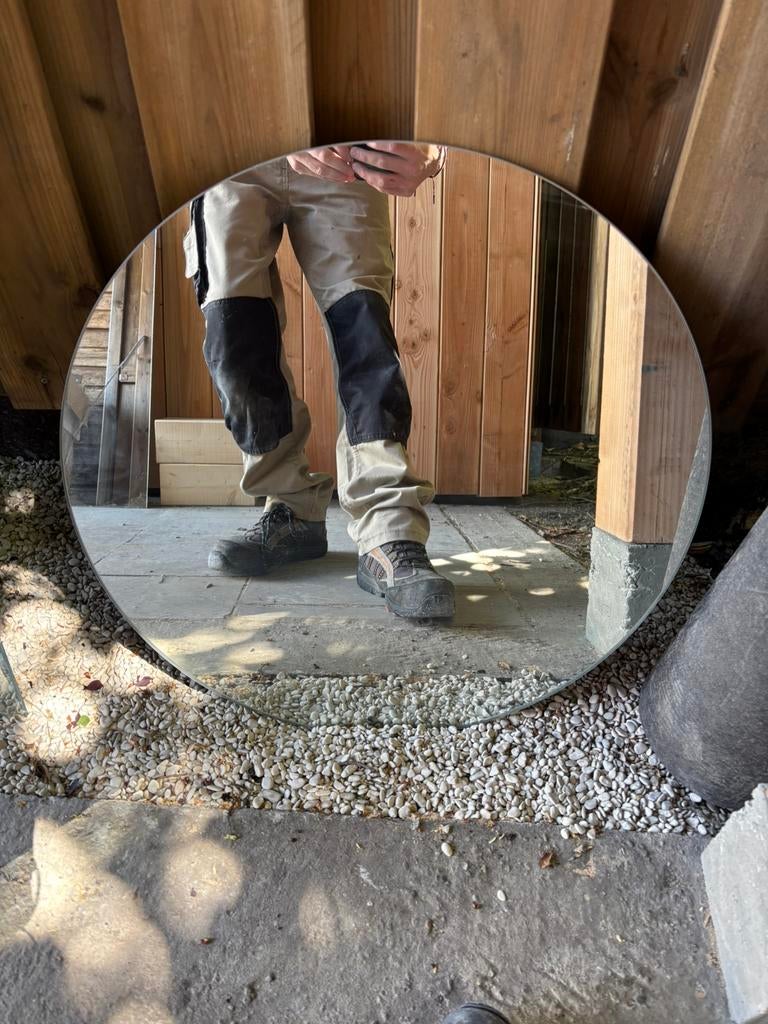 Ronde wandspiegel, Huis en Inrichting, Ophalen, Gebruikt, Rond, Minder dan 100 cm