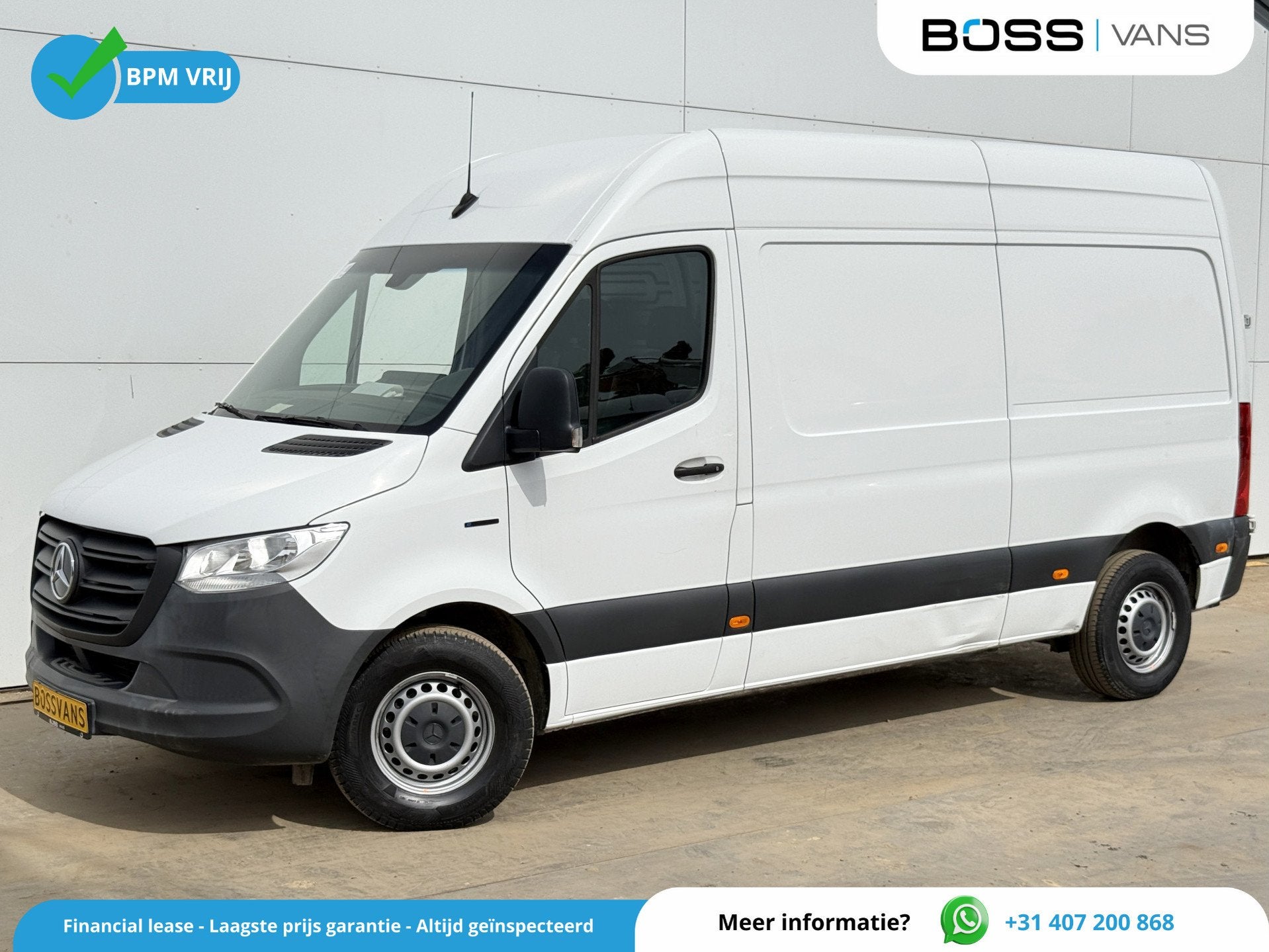 Mercedes-Benz eSprinter eSprinter L2H2 55 kWh L2H2 Elektrisc, Auto's, Stof, Gebruikt, Zwart, 120 km