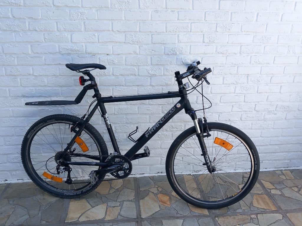 Zwarte mountenbike - Francesco, Gebruikt, Heren, Schijfrem, Ophalen