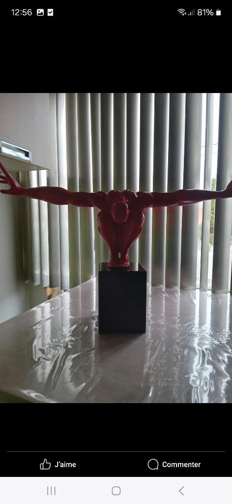 Statue en résine " Athlète", Enlèvement, Comme neuf, Humain