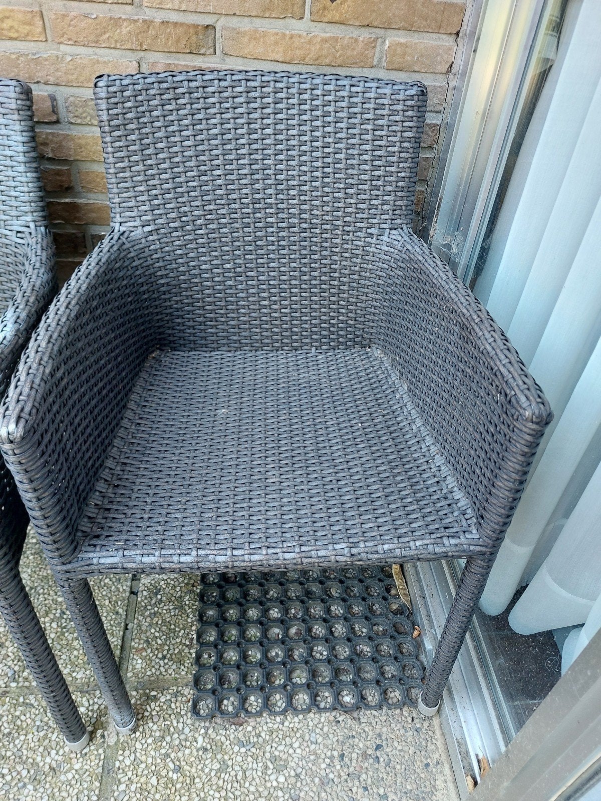 2 kunststof rotan tuinstoelen., Jardin & Terrasse, Chaises de jardin, Enlèvement, Synthétique