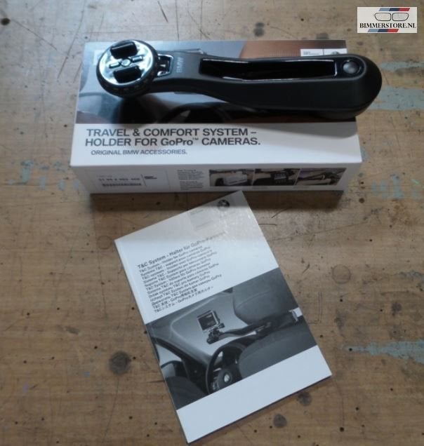 BMW Houder voor Go Pro camera aan de kopsteun travel system, Neuf, -, -, -