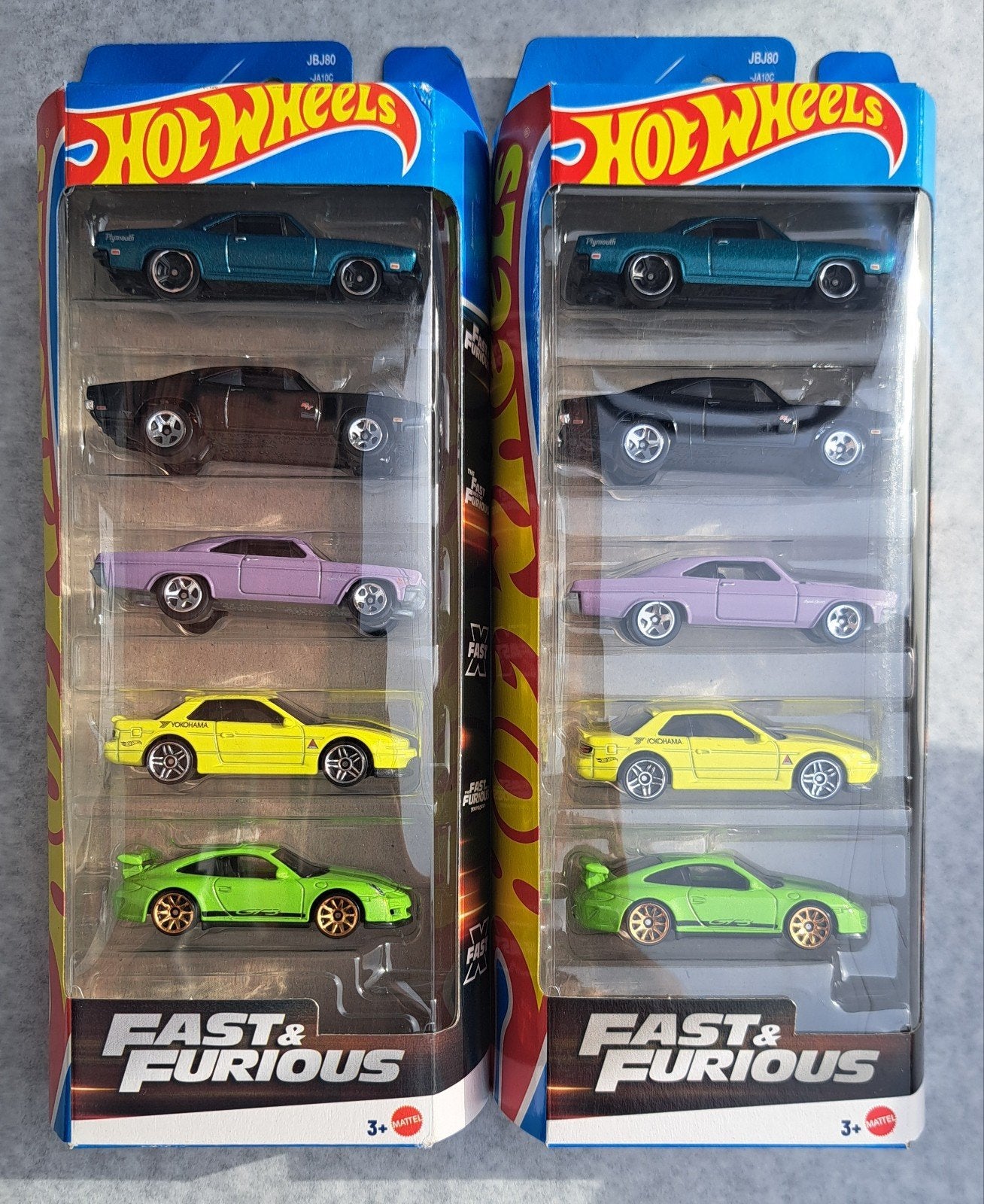 2x pack Fast and furious hotwheels, Enlèvement ou Envoi, Comme neuf, Voiture