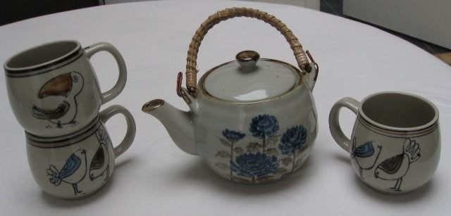 theeservies in keramiek, Ophalen