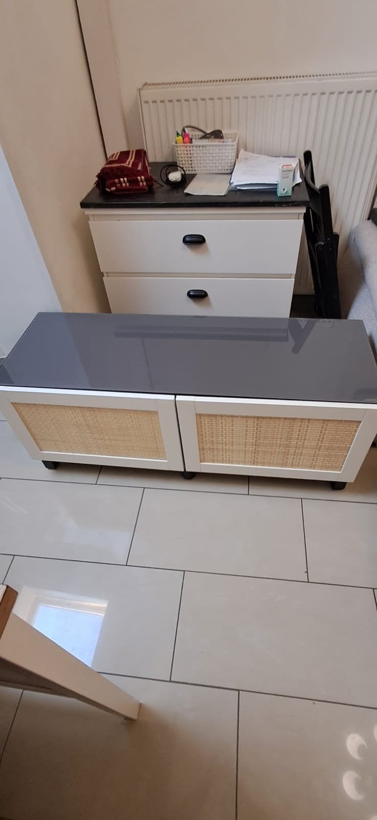 Meuble TV Besta, Maison & Meubles, 25 à 50 cm, Moins de 100 cm, Comme neuf, 100 à 150 cm