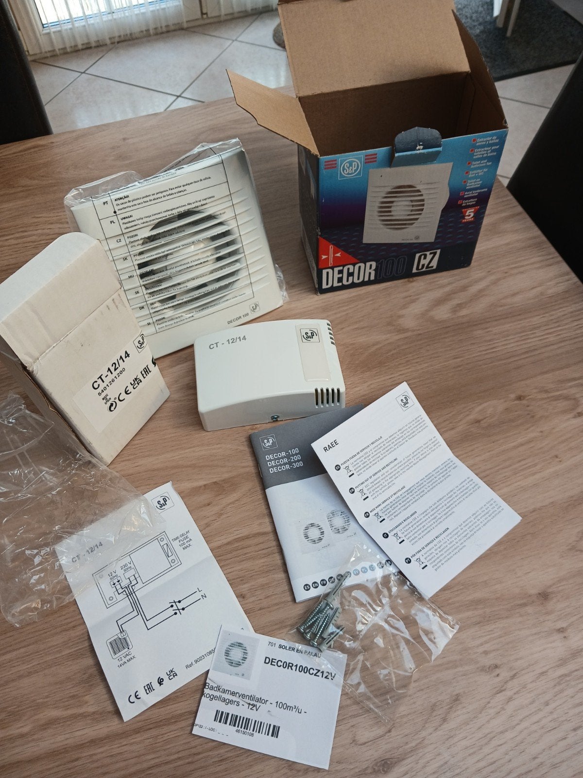Nieuwe 12v luchtafzuiger + transformator., Ophalen of Verzenden, Nieuw, Afzuiger