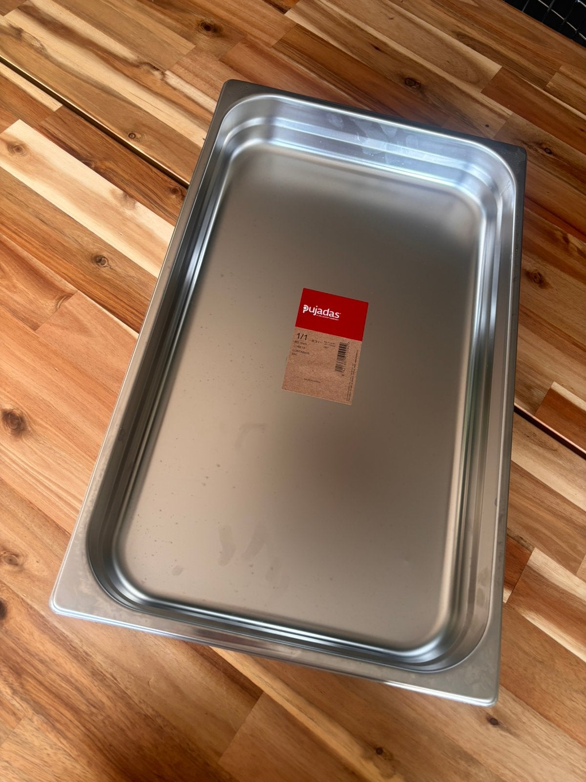 RVS Gastro GN 1/1 Bak 65 mm – Professionele Horecakwaliteit, Huis en Inrichting, Keuken | Keukenelementen, Ophalen, Minder dan 50 cm