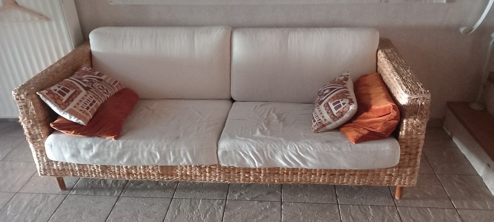 Rotan zetel te koop, Ophalen