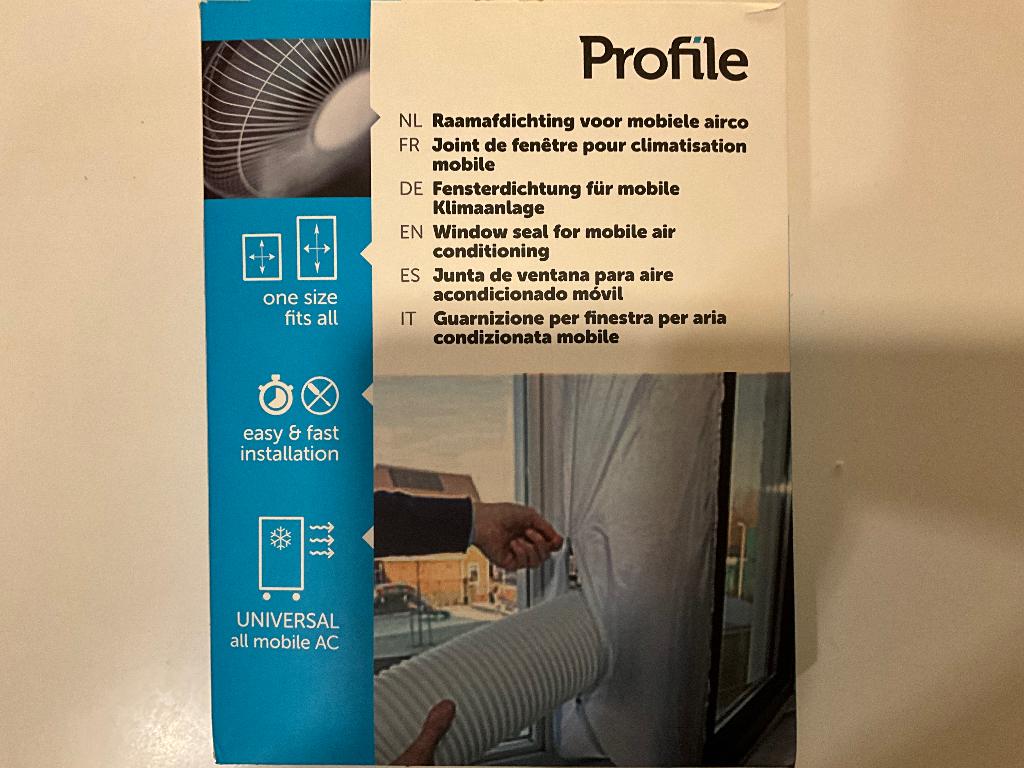 Raamdichting voor mobiele airco, Electroménager, Enlèvement ou Envoi, Neuf, Refroidissement et Déshumidification, Climatiseur mobile