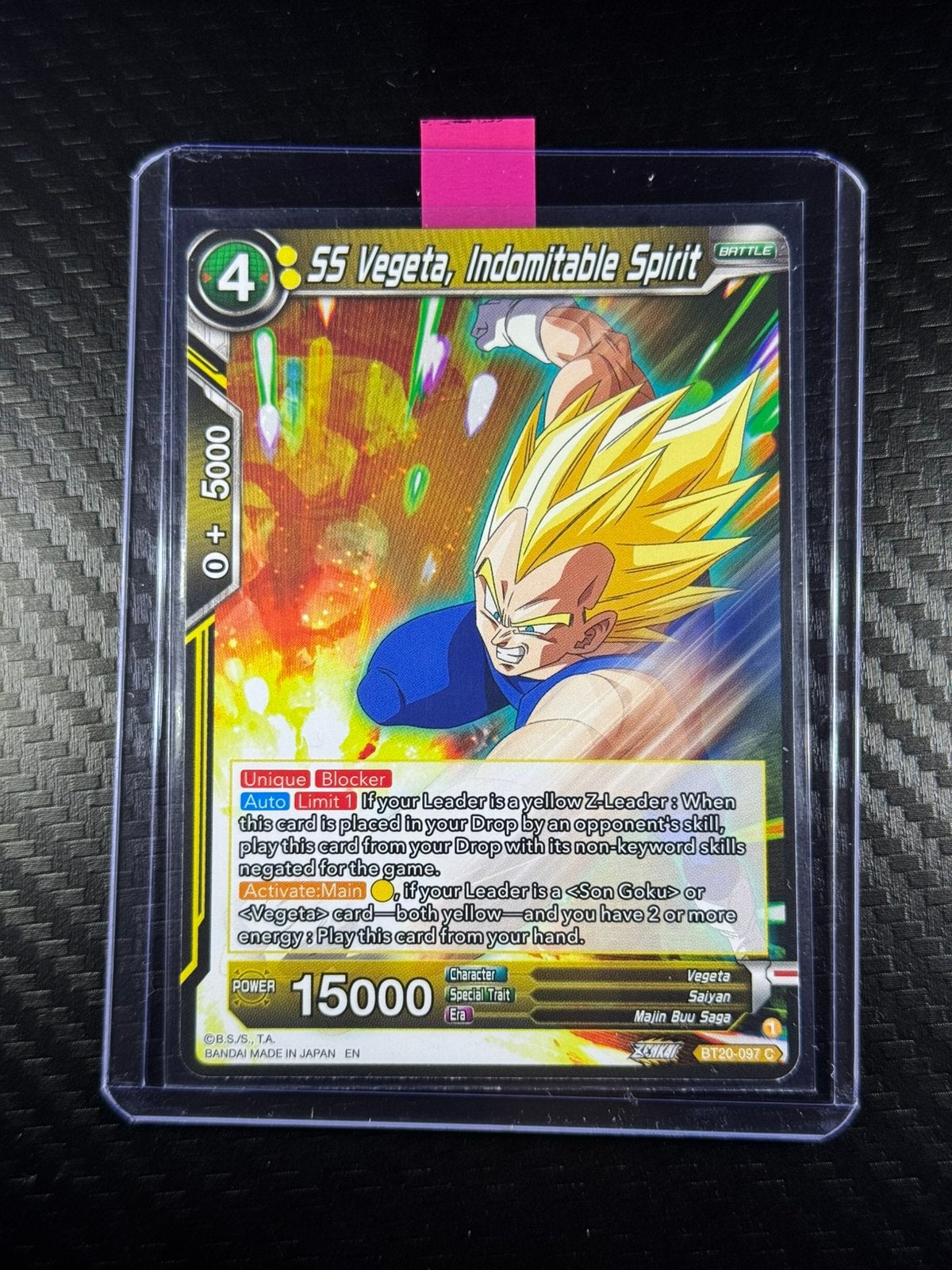 SS Vegeta, Indomitable Spirit | Common | #BT20-097 C, Verzenden, Nieuw, Losse kaart