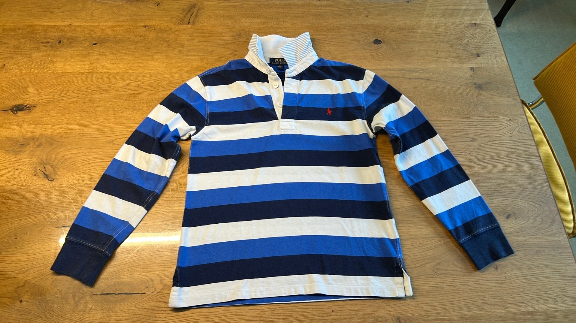 Polo Ralph Lauren rugbyshirt 8-10 jaar, Kinderen en Baby's, Kinderkleding | Maat 140, Ophalen, Zo goed als nieuw