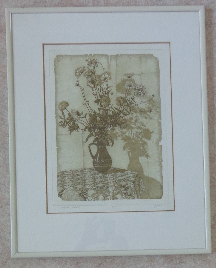 GAAL DOMOKOS / SCIPKES CSENDELET / KLEURETS / 63x56cm KADER, Gesigneerd, Ophalen of Verzenden