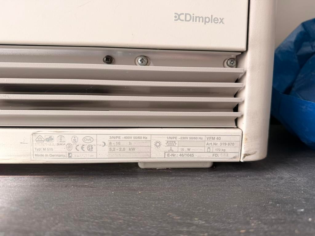 2x Dimplex elektrische (accumulatie)verwarming / convector, Ophalen, Gebruikt, Overige typen