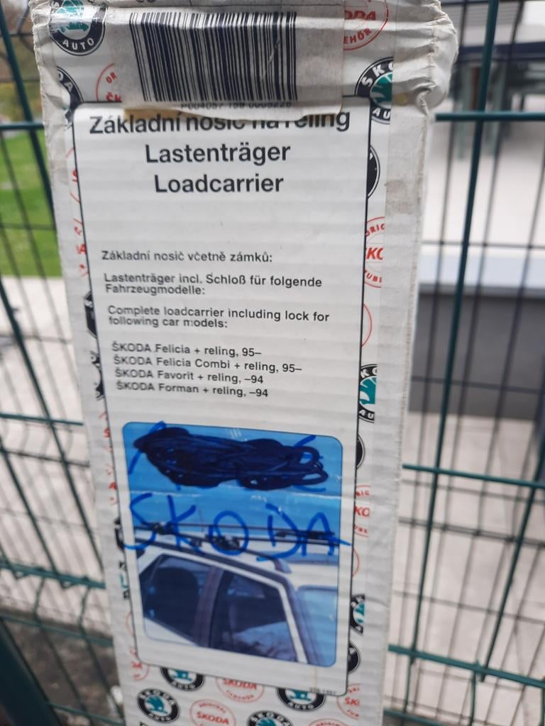 Porte vélo toit pour Skoda complet Neuf, Enlèvement