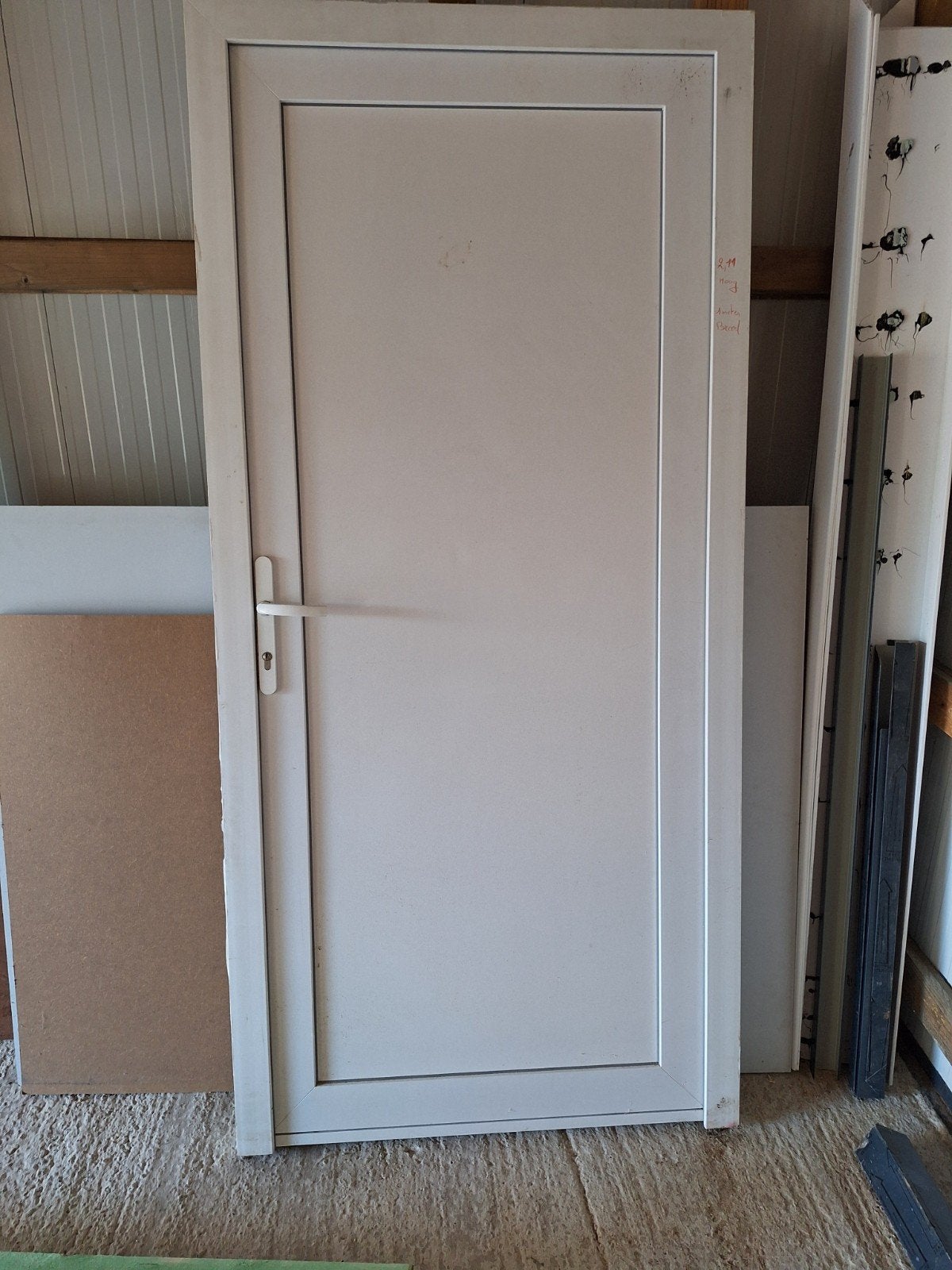 porte en PVC, Bricolage & Construction, Porte extérieure, Comme neuf, Synthétique, Enlèvement
