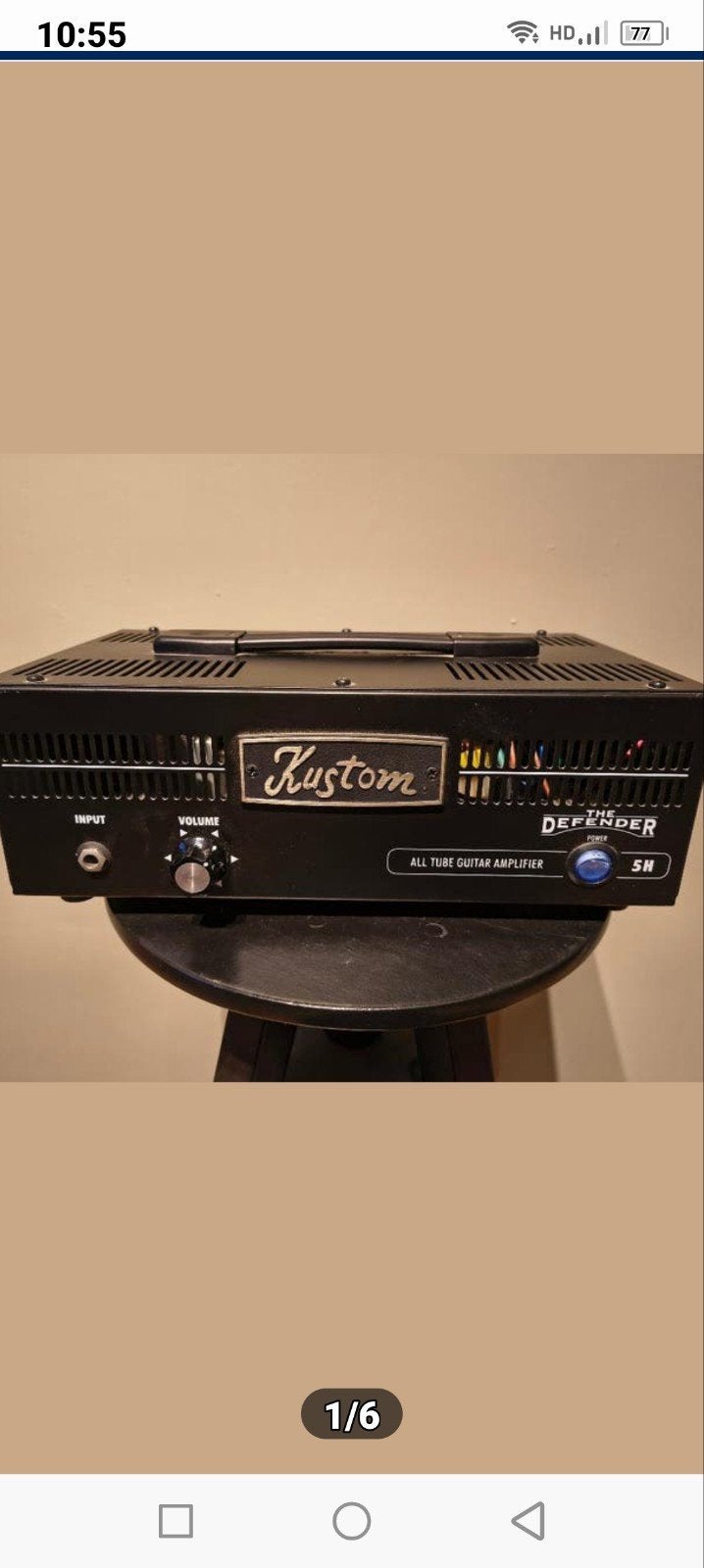 Kustom defender 5w.lamp versterker en kabinet 60w rms, Musique & Instruments, Instruments à corde | Guitares | Électriques, Enlèvement